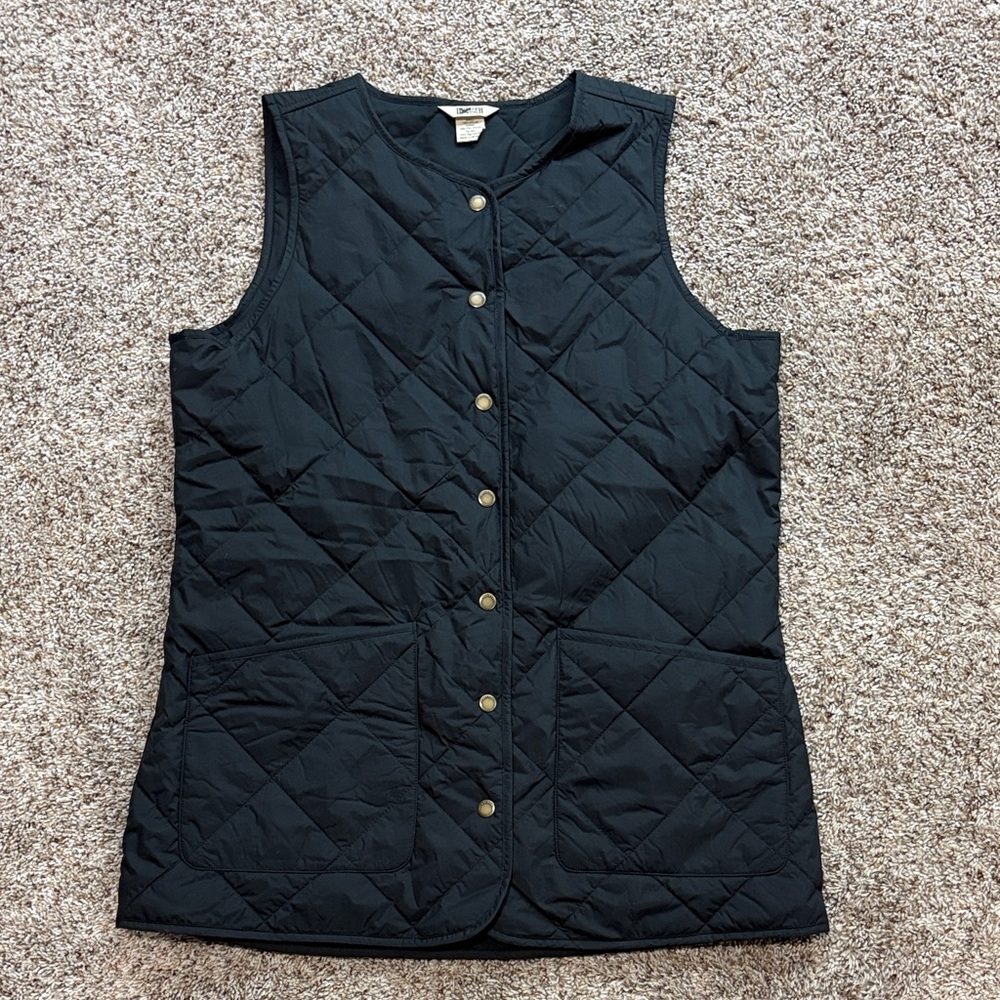 Duluth Trading Black Women’s Quilted Vest – Size Medium